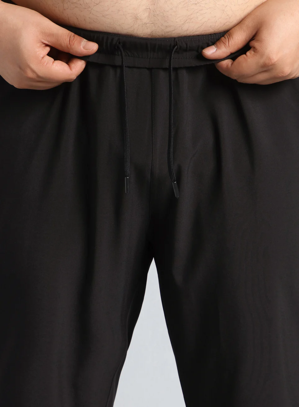Men's Black Ultimate Running Plus Size Trackpants - Image 10