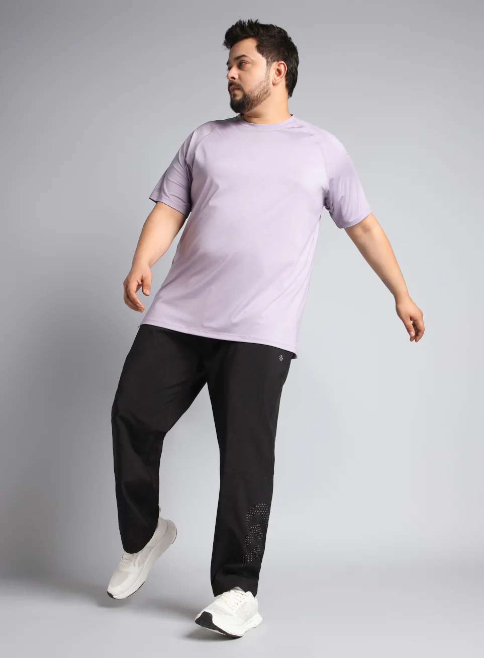 Men's Black Ultimate Running Plus Size Trackpants - Image 3