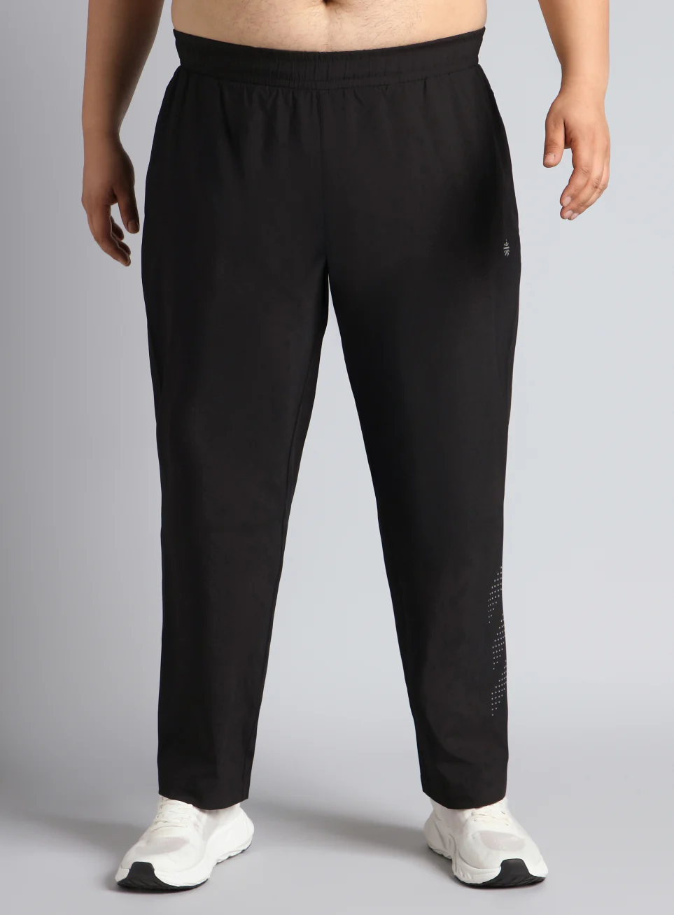 Men's Black Ultimate Running Plus Size Trackpants - Image 4
