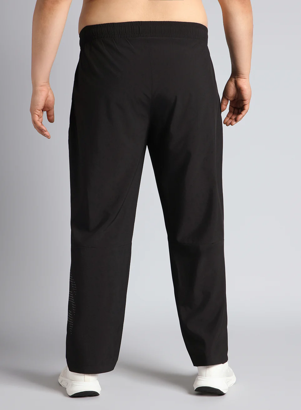 Men's Black Ultimate Running Plus Size Trackpants - Image 6