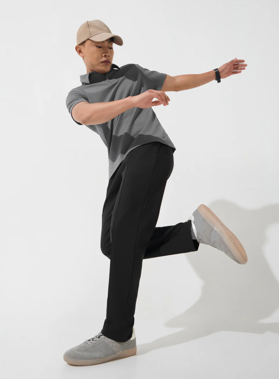 Men's Black Ultra Luxe Tailored Trackpants - Image 2