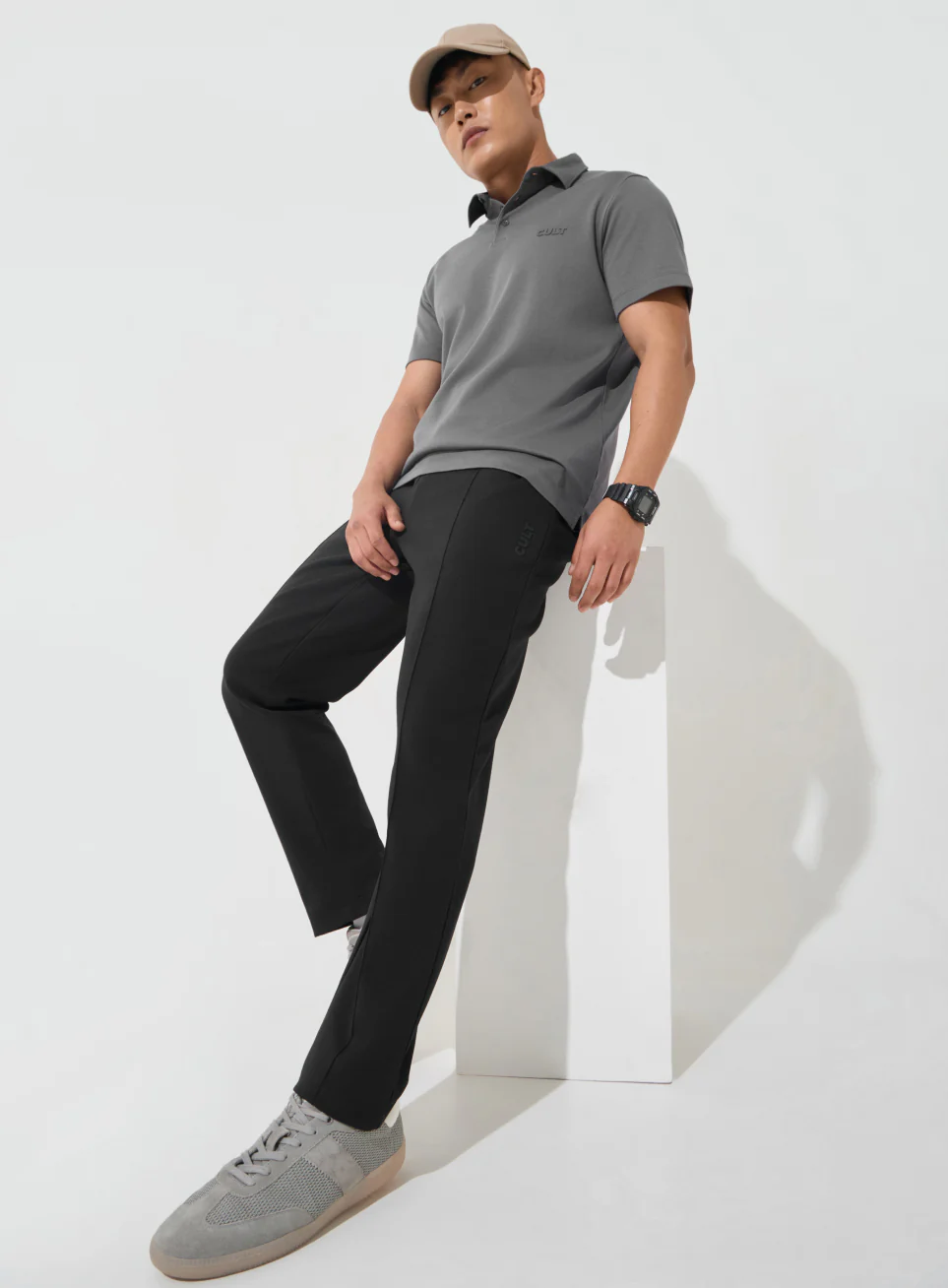 Men's Black Ultra Luxe Tailored Trackpants - Image 3