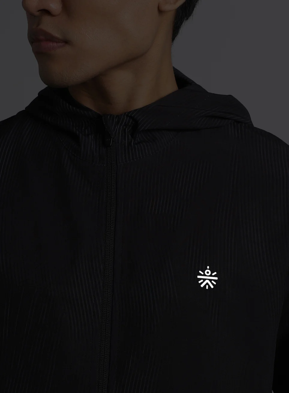 Men's Black Urban Camo Run Lightweight Jacket - Image 10