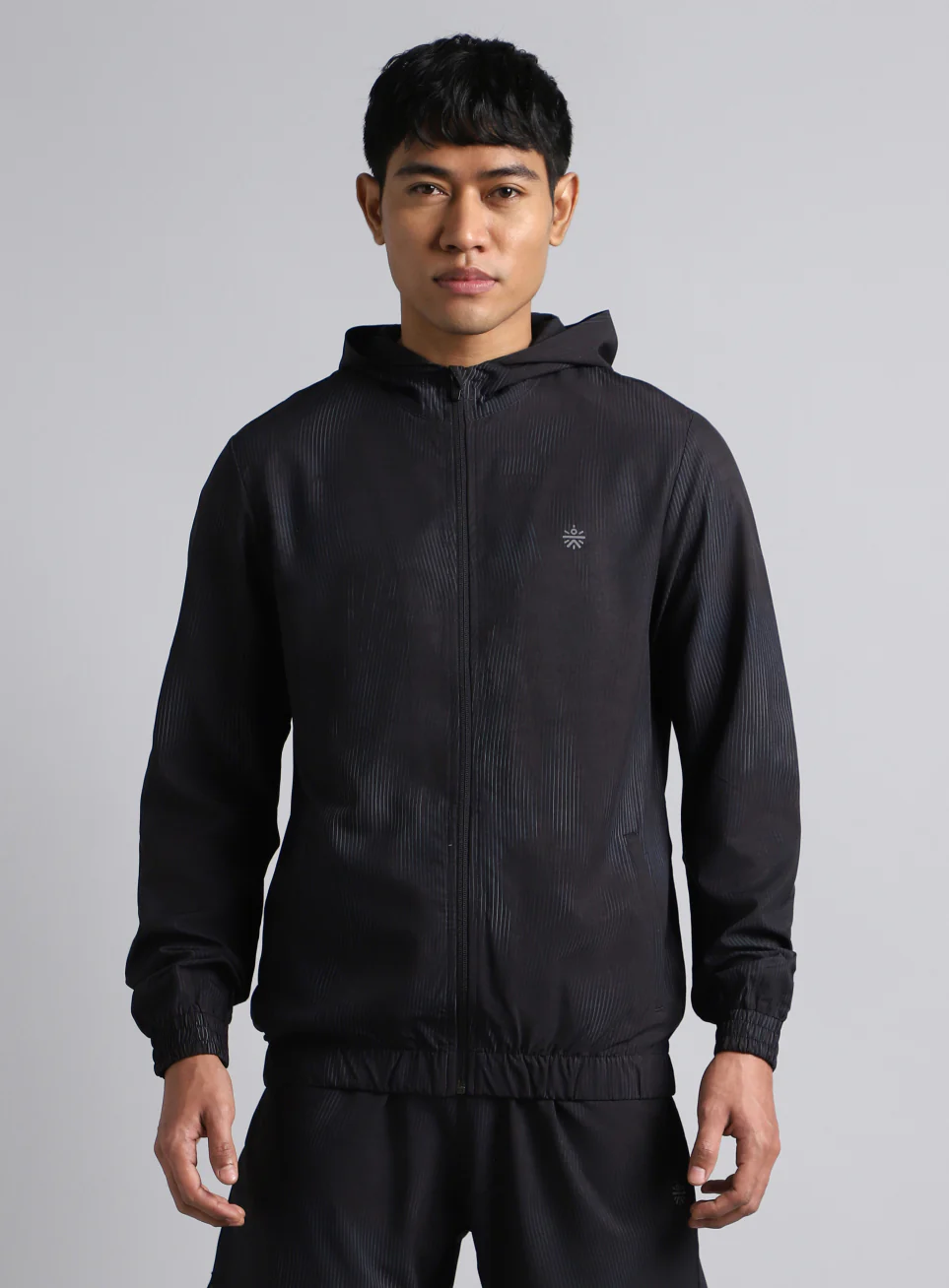 Men's Black Urban Camo Run Lightweight Jacket - Image 4