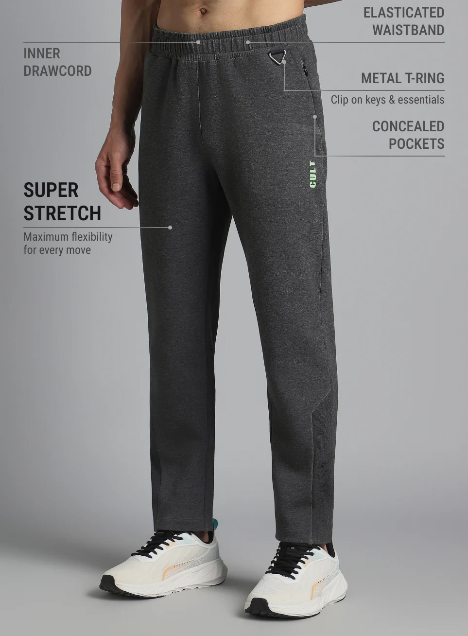 Men's Black Urban Comfort Travel Pants - Image 5