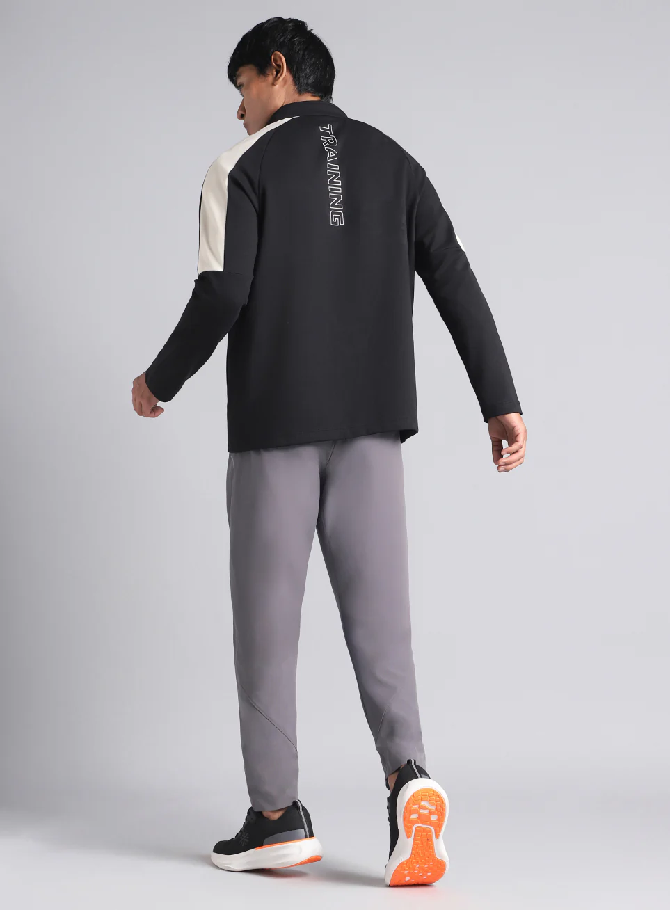 Men's Black Workout Essential Mid Layer Jacket - Image 2
