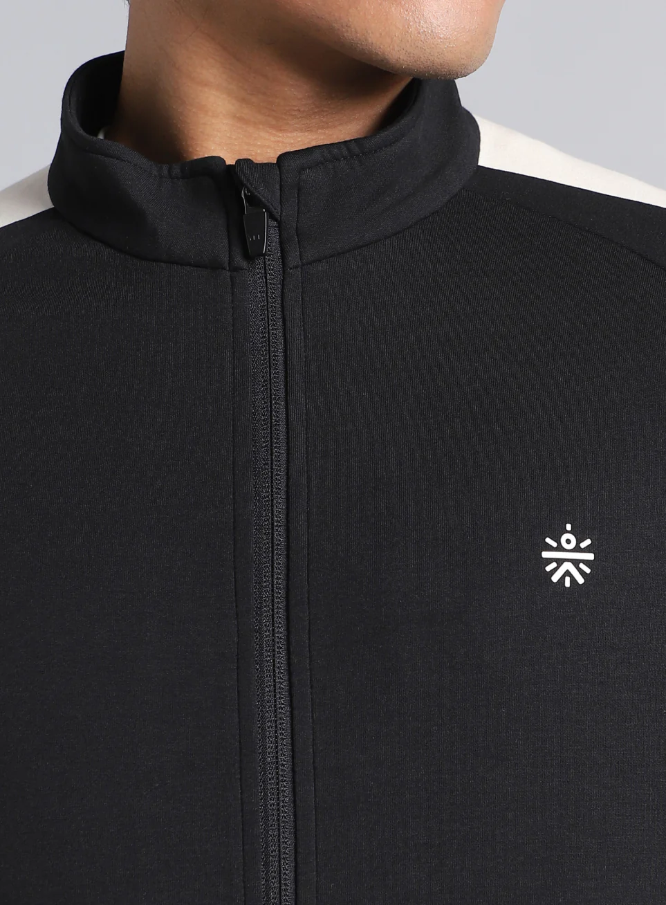 Men's Black Workout Essential Mid Layer Jacket - Image 7