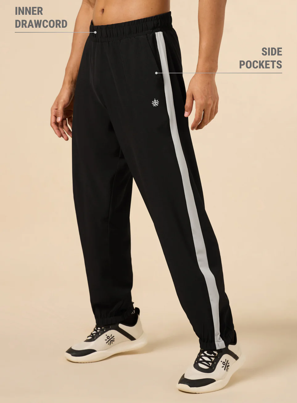 Men's Black Workout Joggers - Image 5
