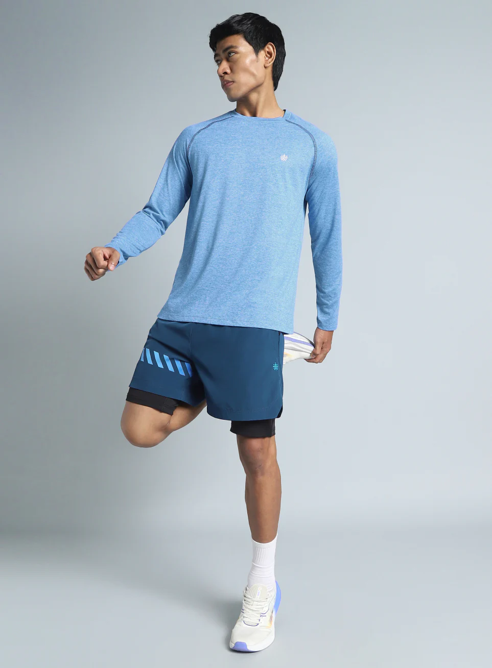 Men's Blue Active Day COMFORtech Full Sleeve T-shirt - Image 2
