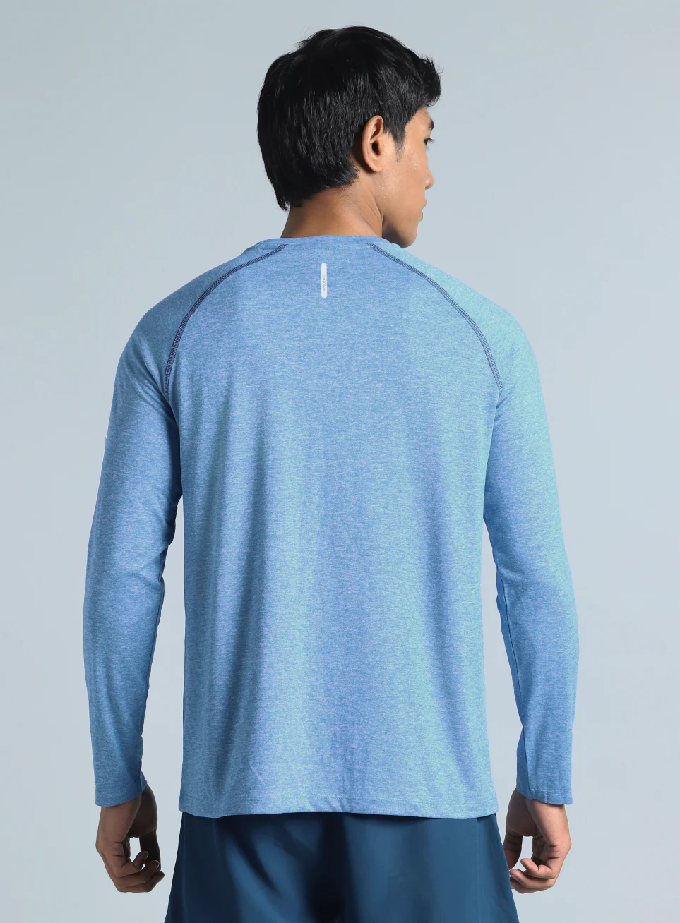 Men's Blue Active Day COMFORtech Full Sleeve T-shirt - Image 6