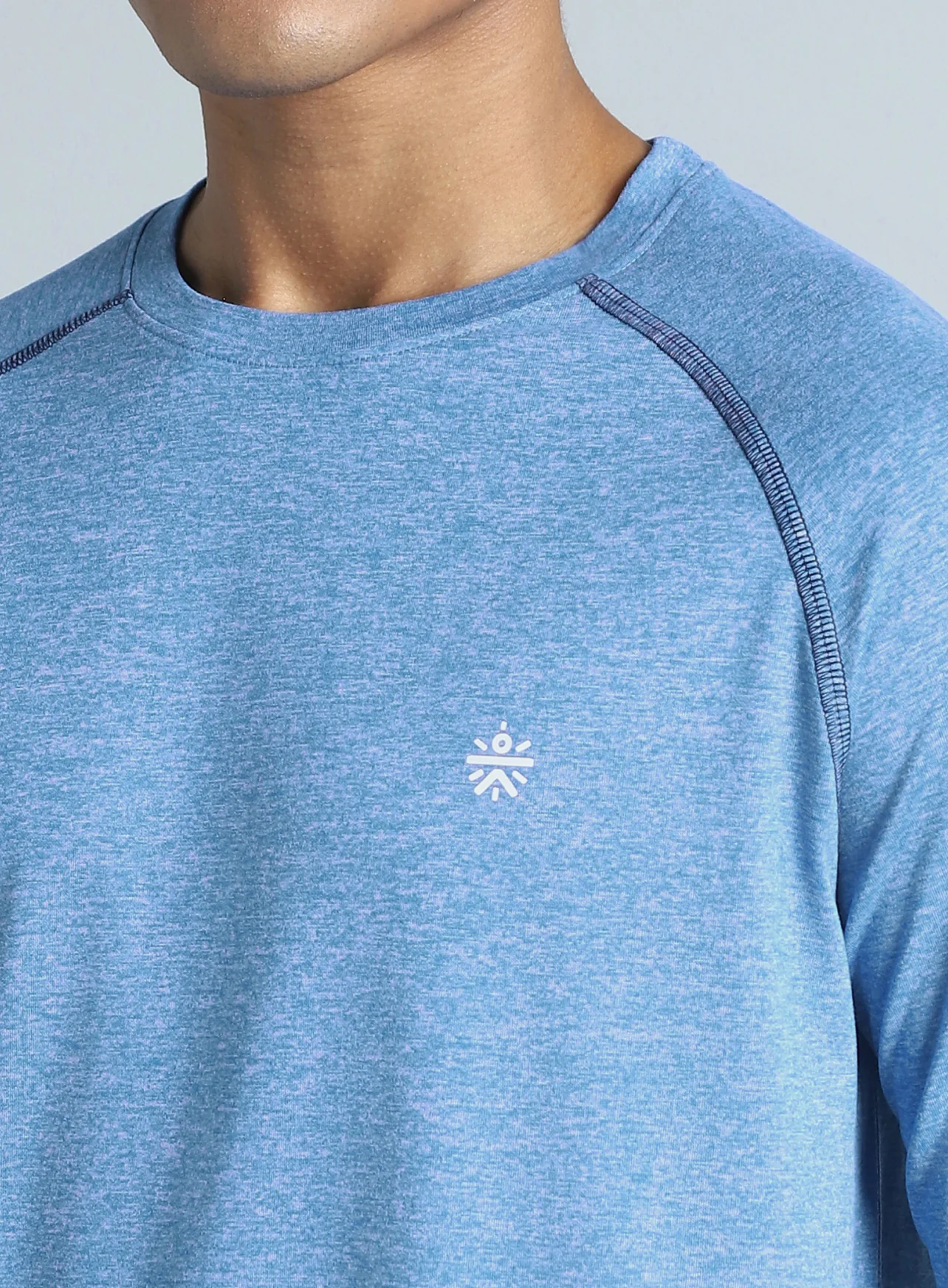 Men's Blue Active Day COMFORtech Full Sleeve T-shirt - Image 7