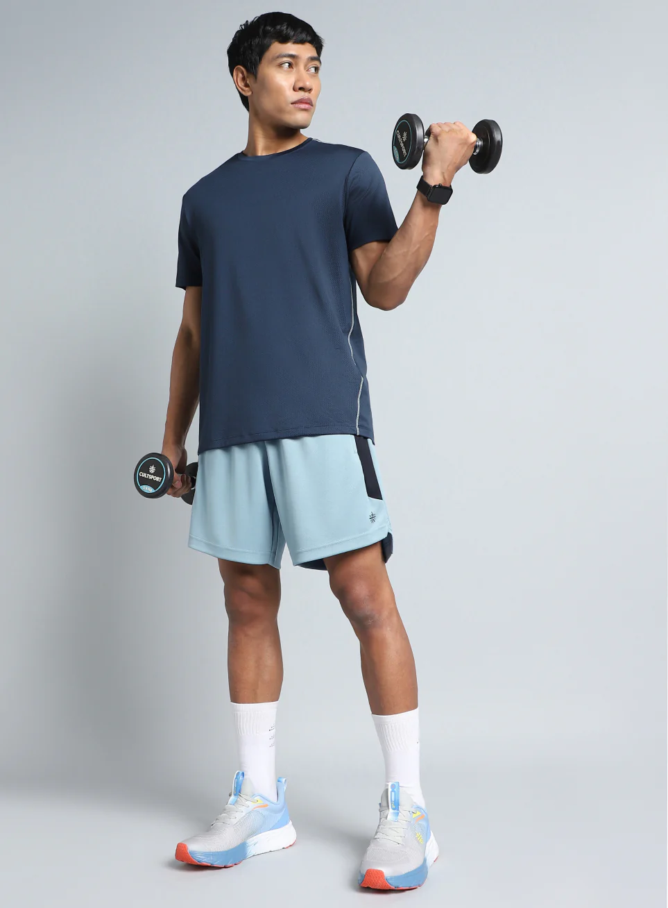 Men's Blue All Form Training Shorts - Image 3