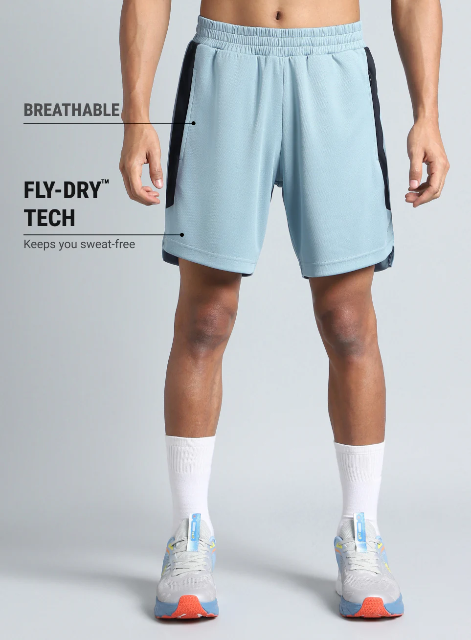 Men's Blue All Form Training Shorts - Image 4