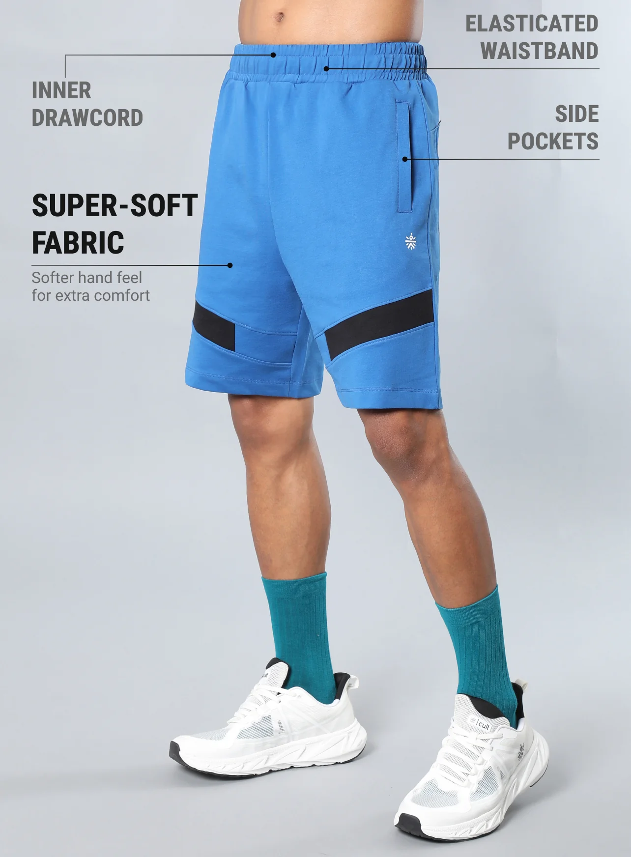 Men's Blue Beat it Shorts - Image 5