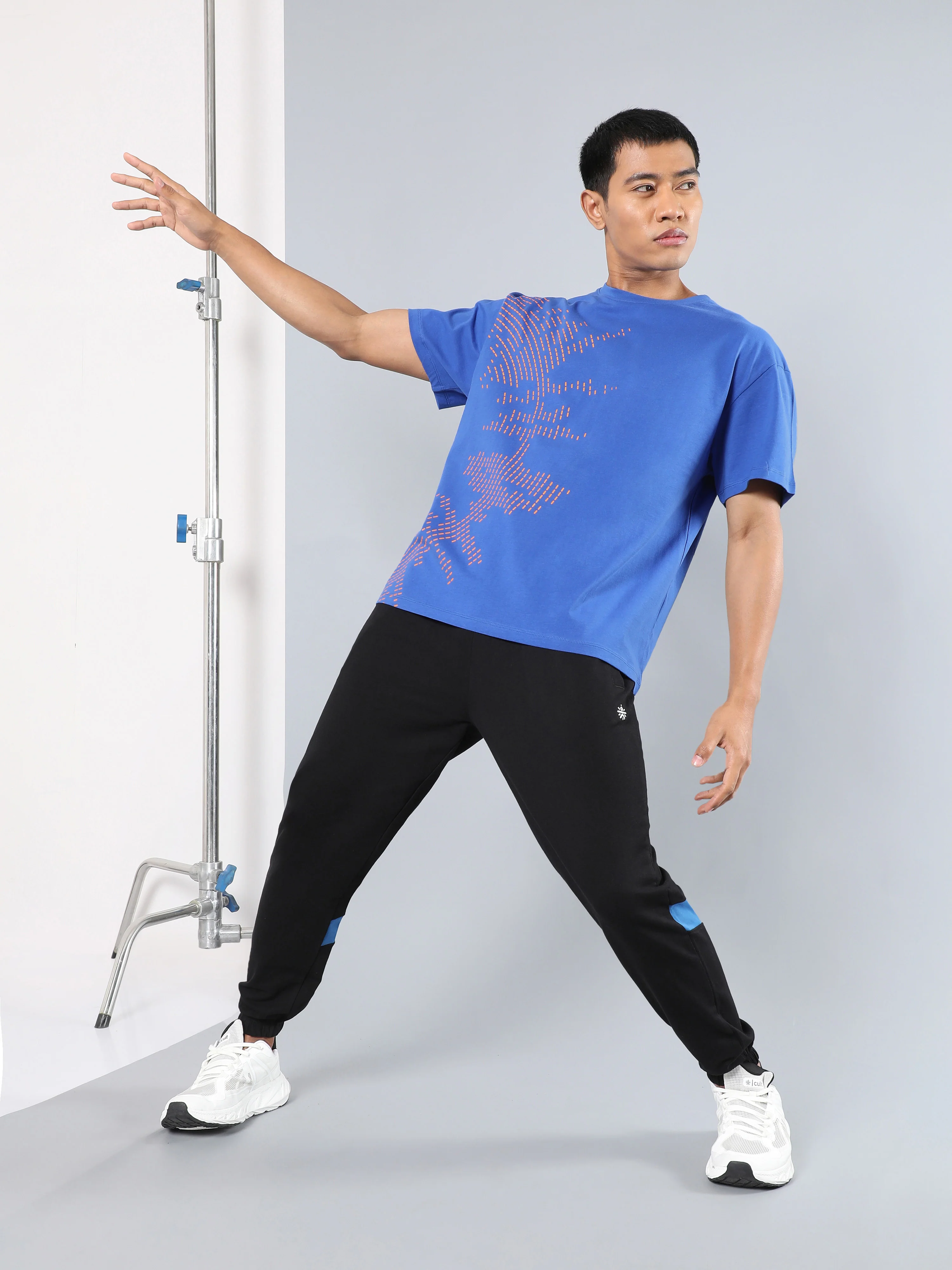 Men's Blue Beat it Relaxed fit T-shirt - Image 2