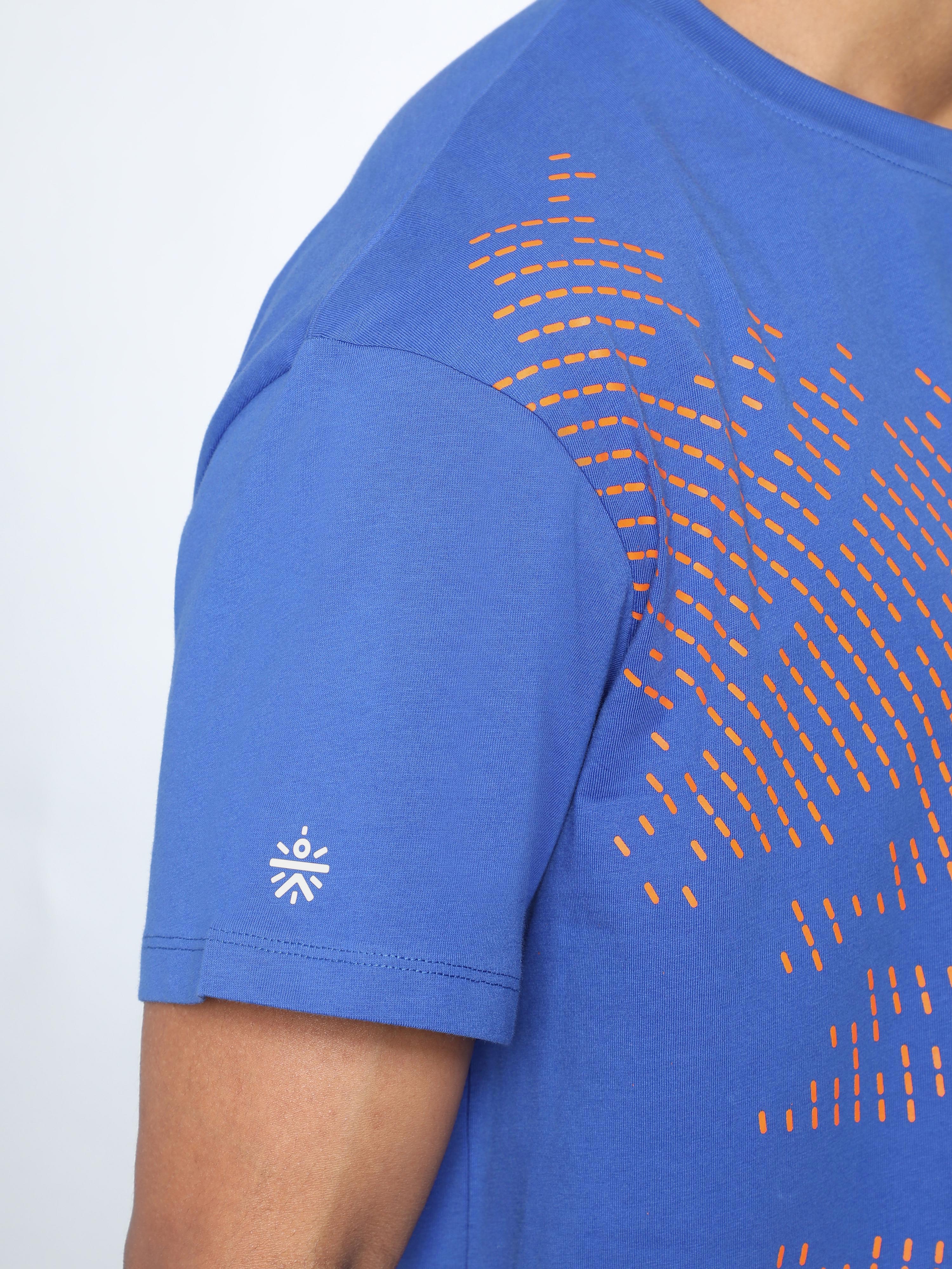Men's Blue Beat it Relaxed fit T-shirt - Image 7
