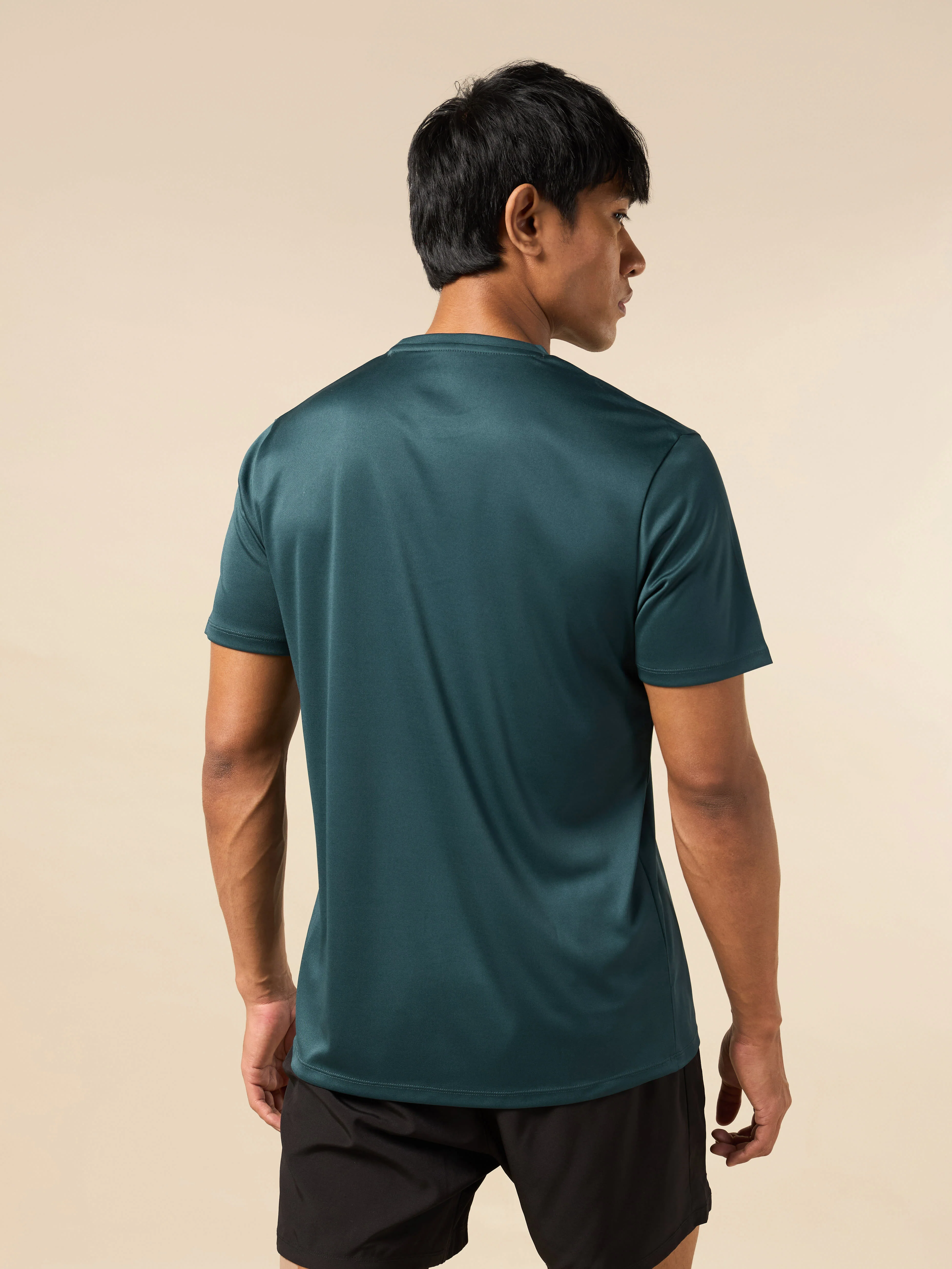 Men's Blue Brand Carrier Print T-shirt - Image 6