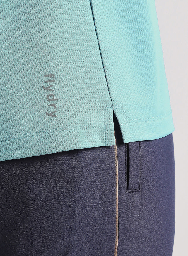 Men's Blue Chill Knit Run T-Shirt - Image 7
