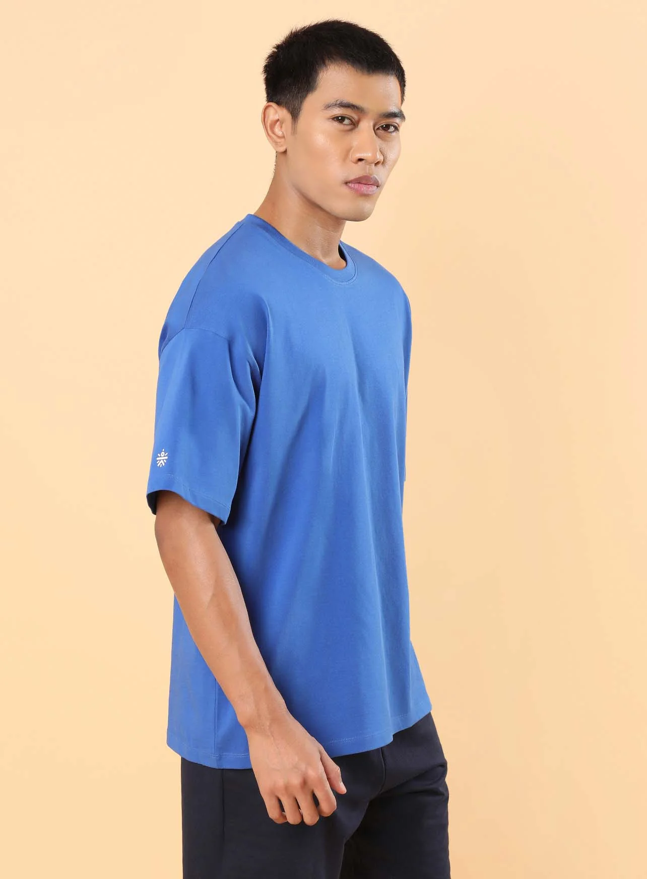 Men's Blue Club Anthem Oversized fit T-shirt - Image 5
