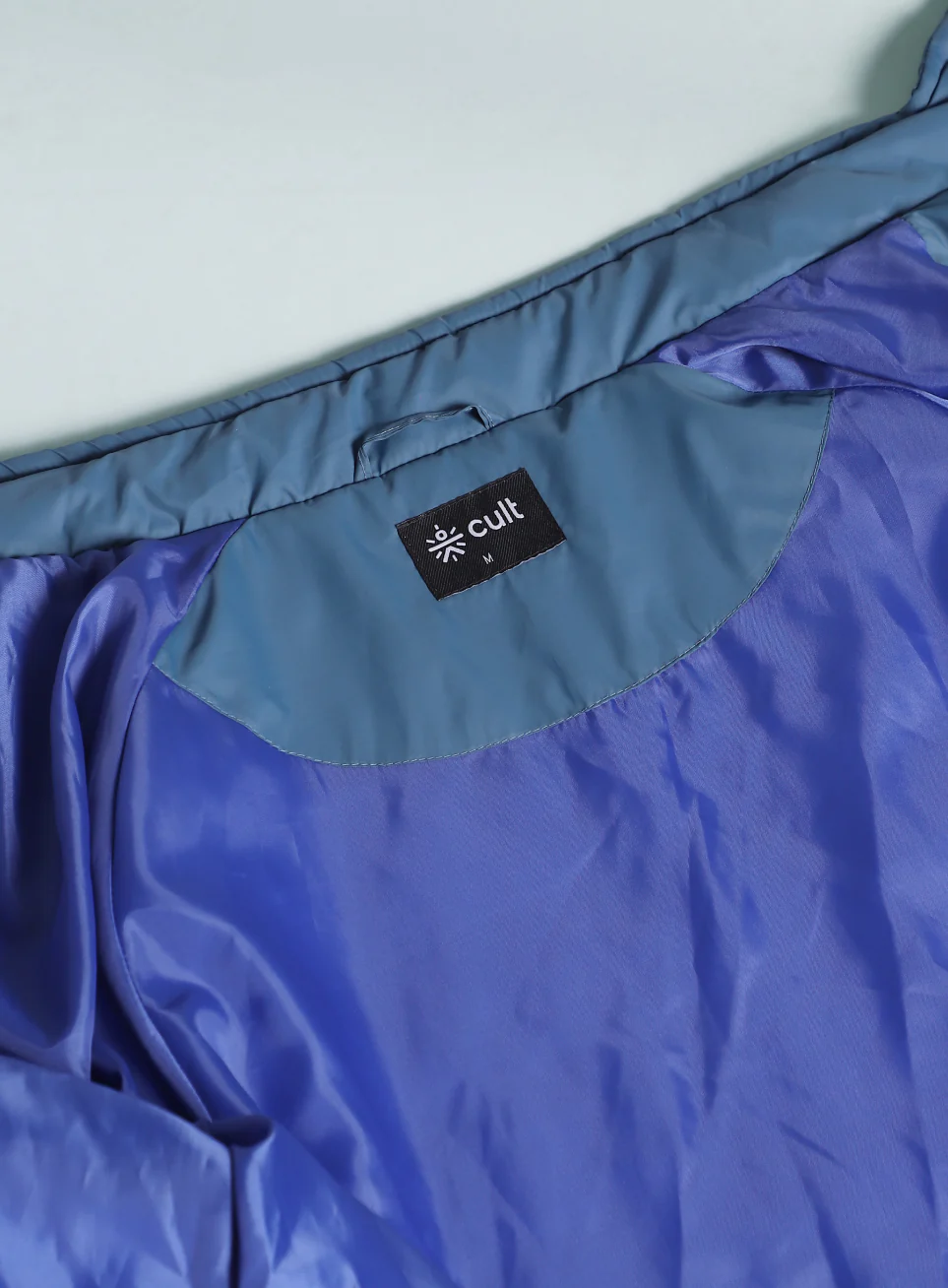 Men's Blue Colorblock Puffer Jacket - Image 13