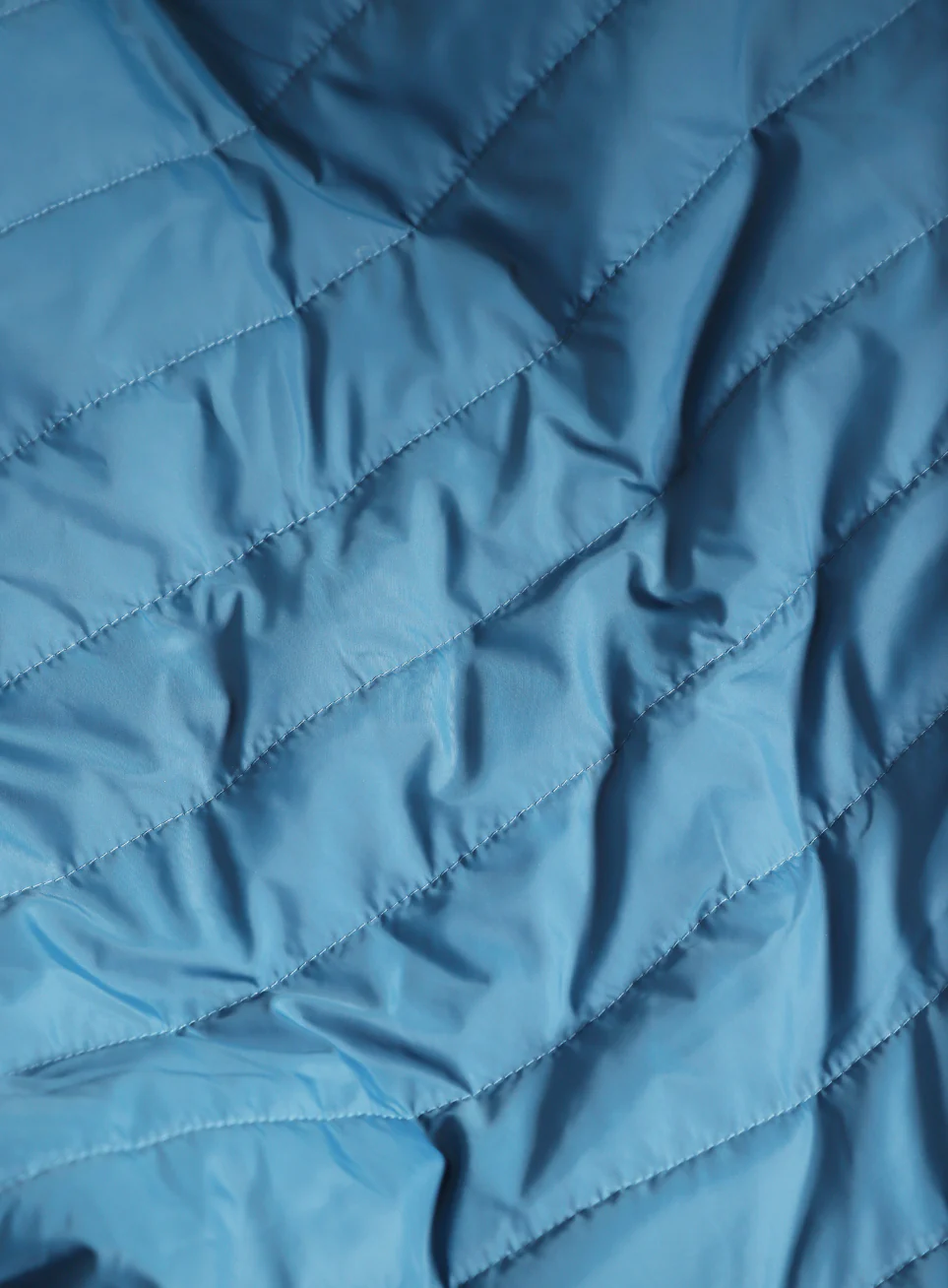 Men's Blue Colorblock Puffer Jacket - Image 14