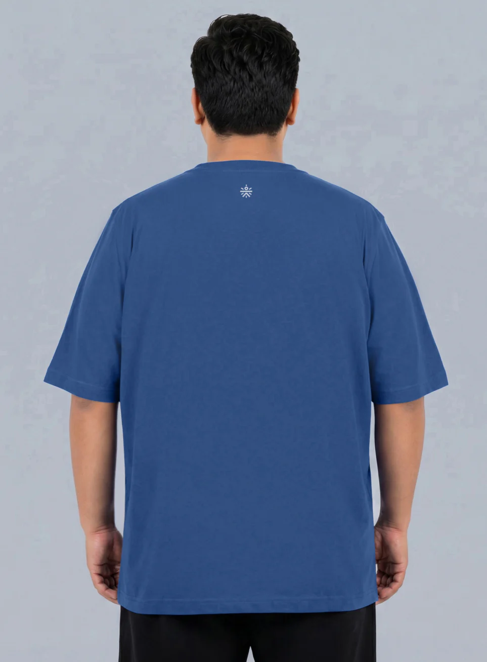Men's Blue Cult Print Plus Size Graphic T-shirt - Image 6