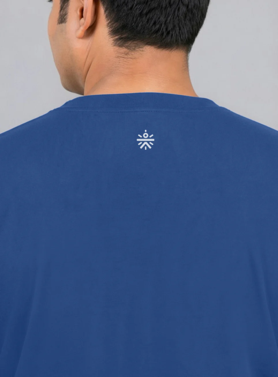 Men's Blue Cult Print Plus Size Graphic T-shirt - Image 8