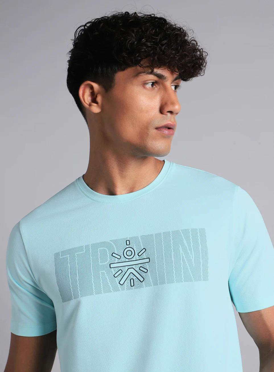 Men's Blue Cult Train Graphic T-shirt - Image 7