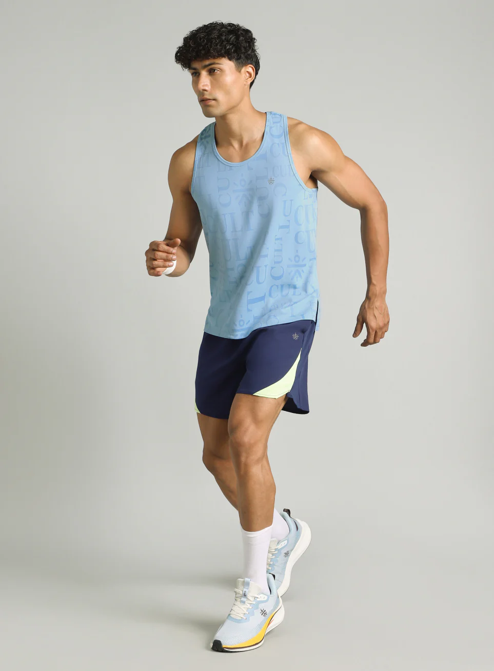 Men's Blue CULT ZERO Running Tank - Image 2