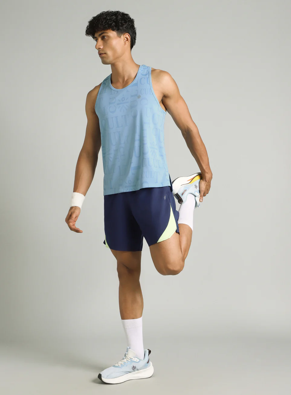 Men's Blue CULT ZERO Running Tank - Image 3