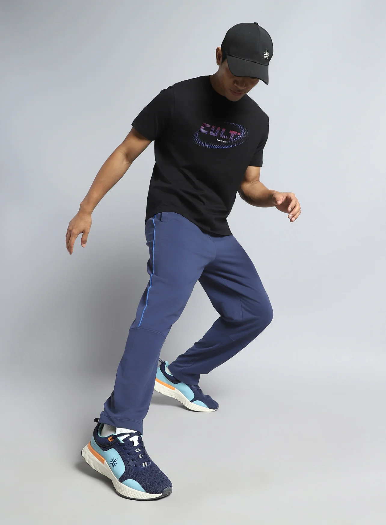 Men's Blue Dance Brand Carrier Trackpants - Image 3