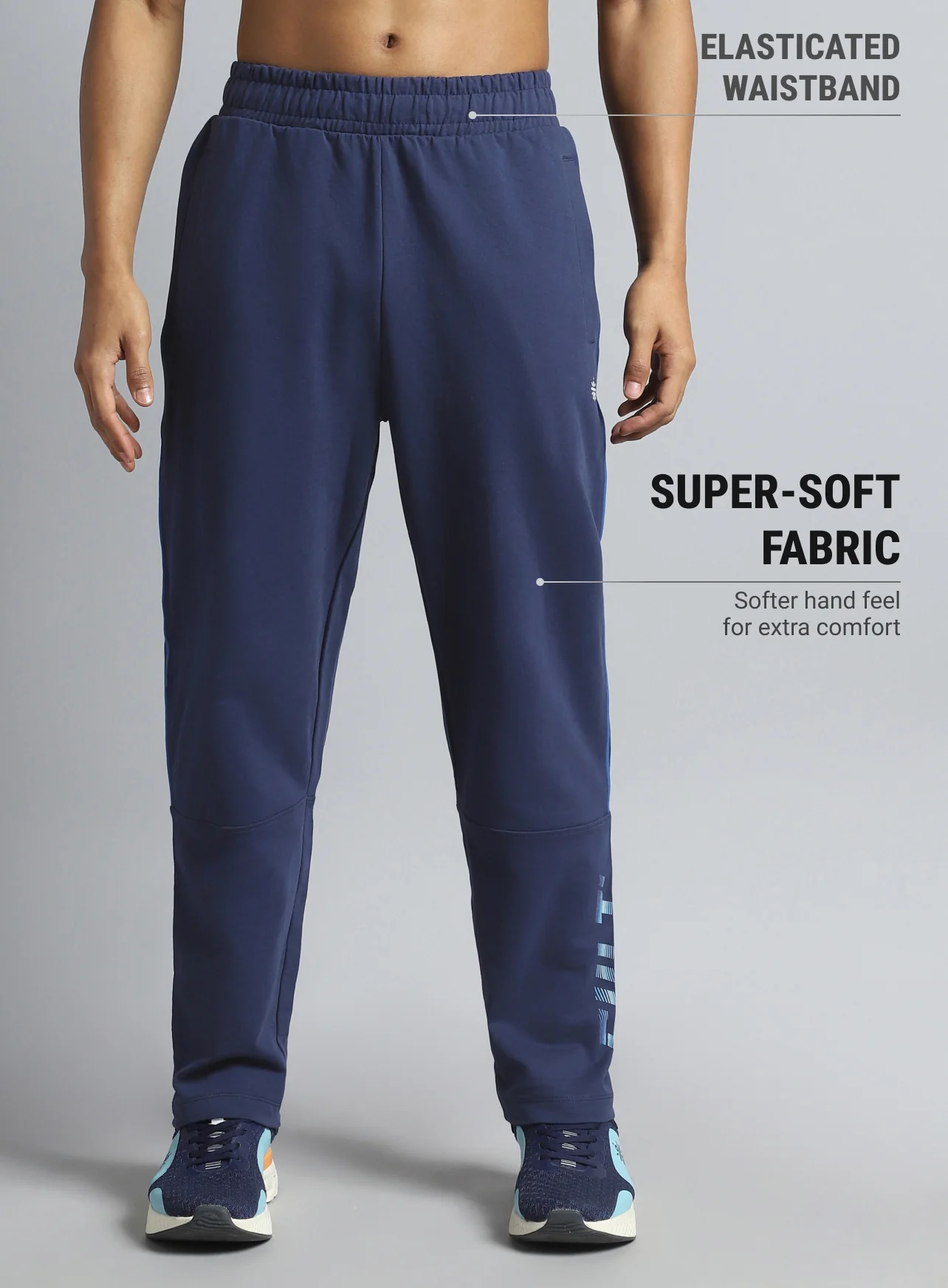Men's Blue Dance Brand Carrier Trackpants - Image 4