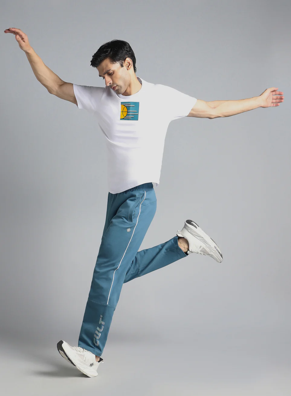Men's Blue Dance Brand Carrier Trackpants - Image 2