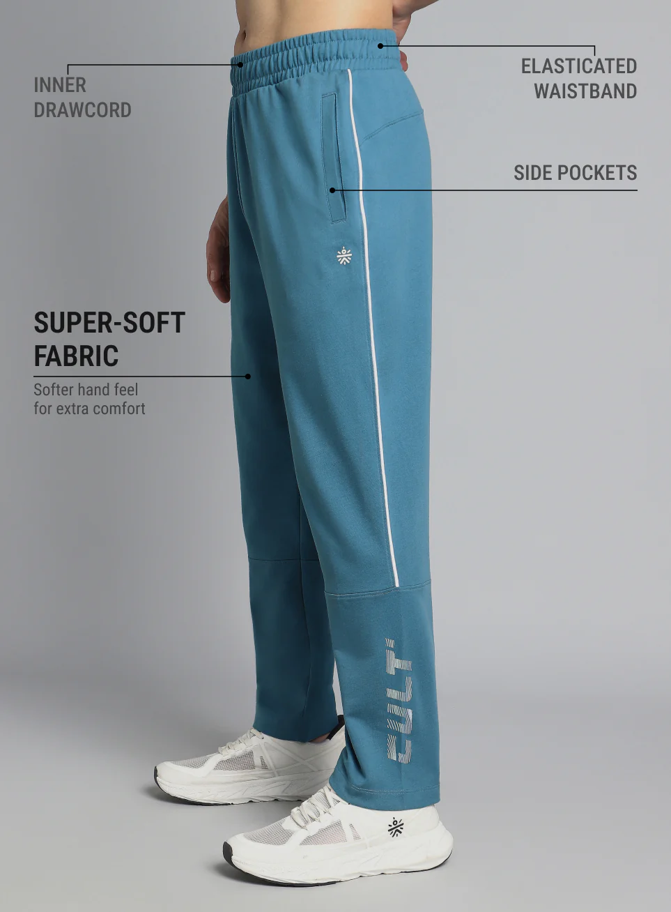 Men's Blue Dance Brand Carrier Trackpants - Image 5