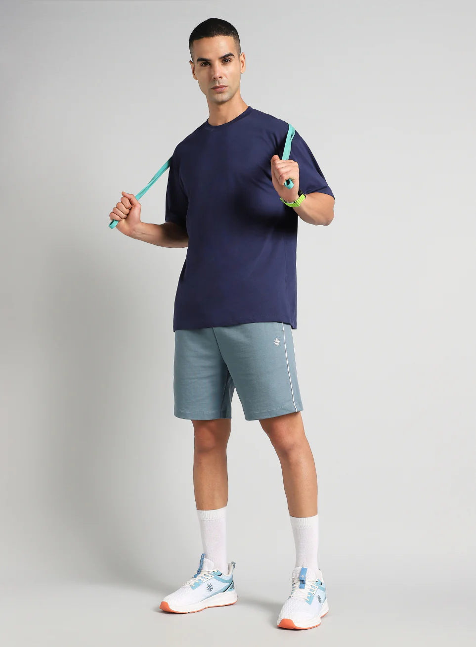 Men's Blue Edge Line Training Shorts - Image 3