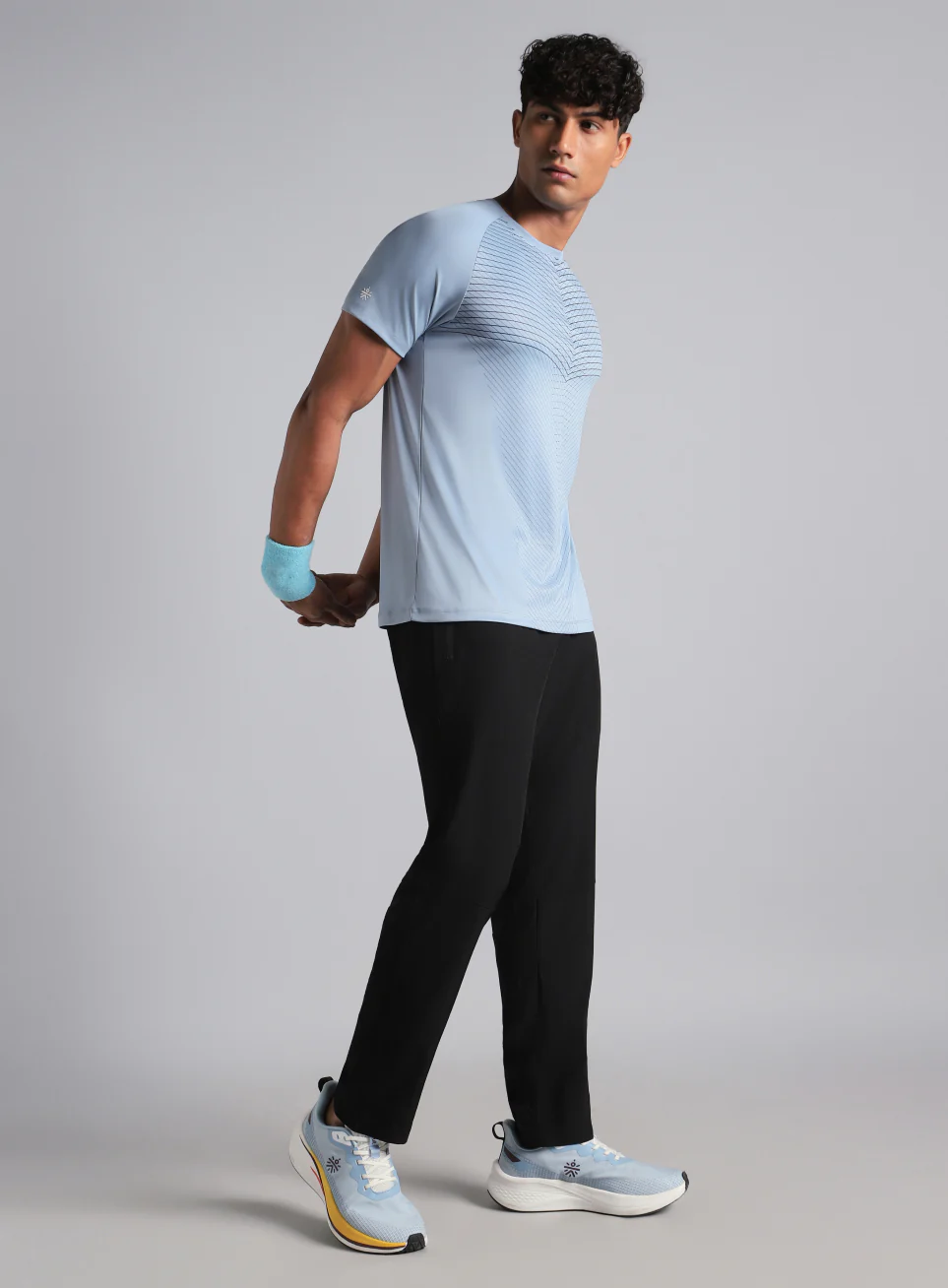 Men's Blue Energy Map Printed T-shirt - Image 3