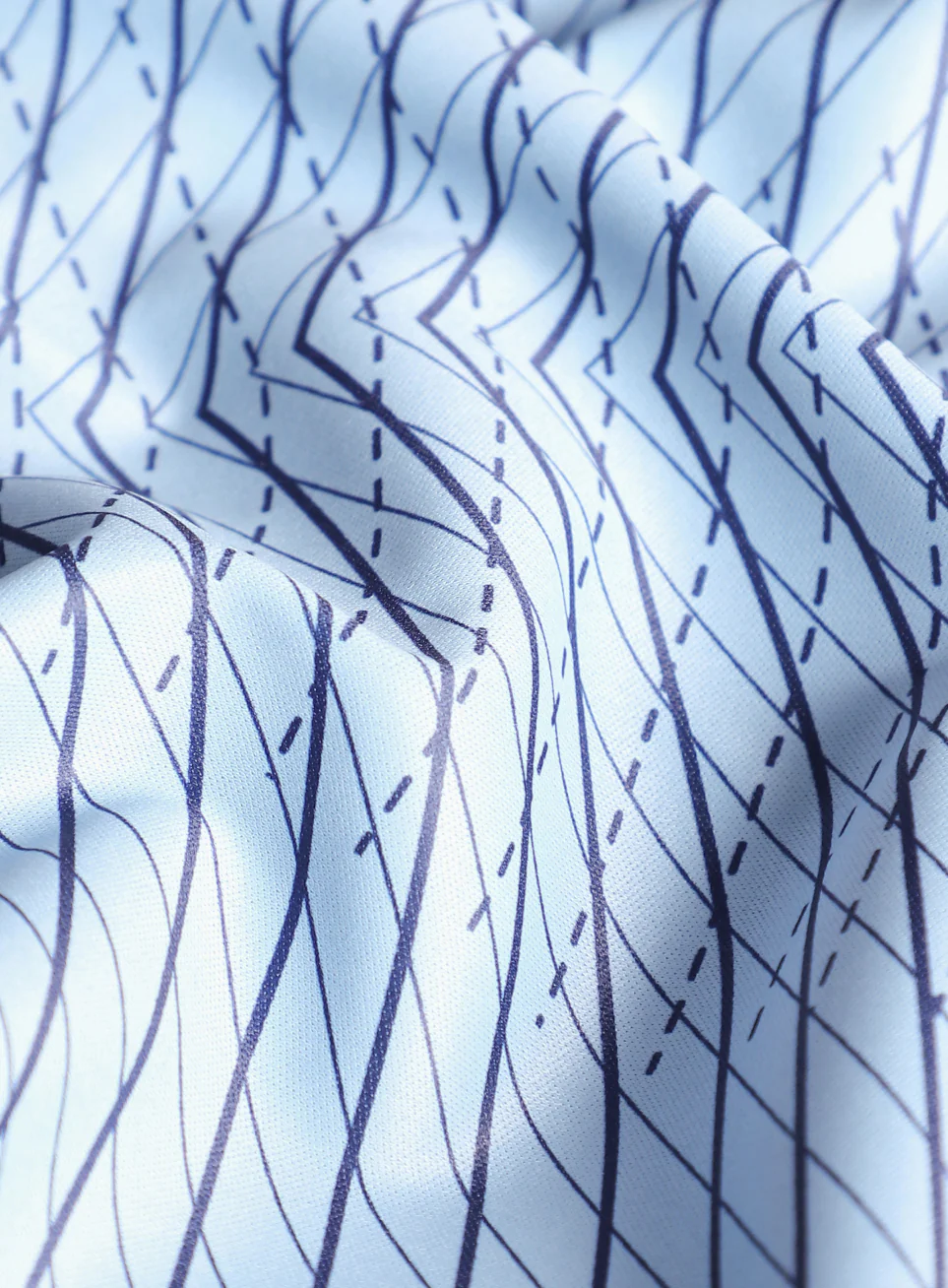 Men's Blue Energy Map Printed T-shirt - Image 9
