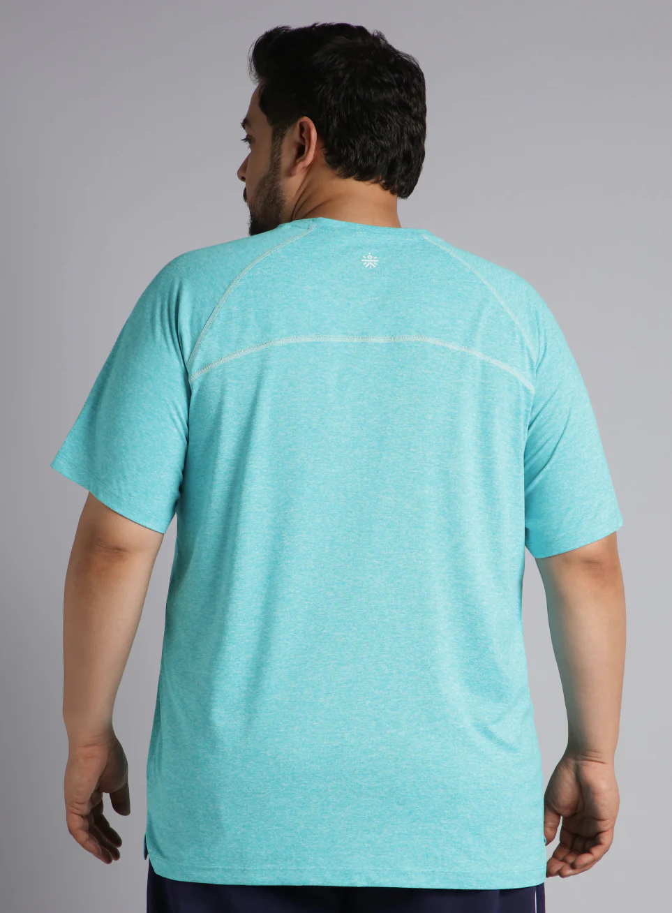 Men's Blue Flex Plus Size COMFORtech Regular fit T-shirt - Image 6
