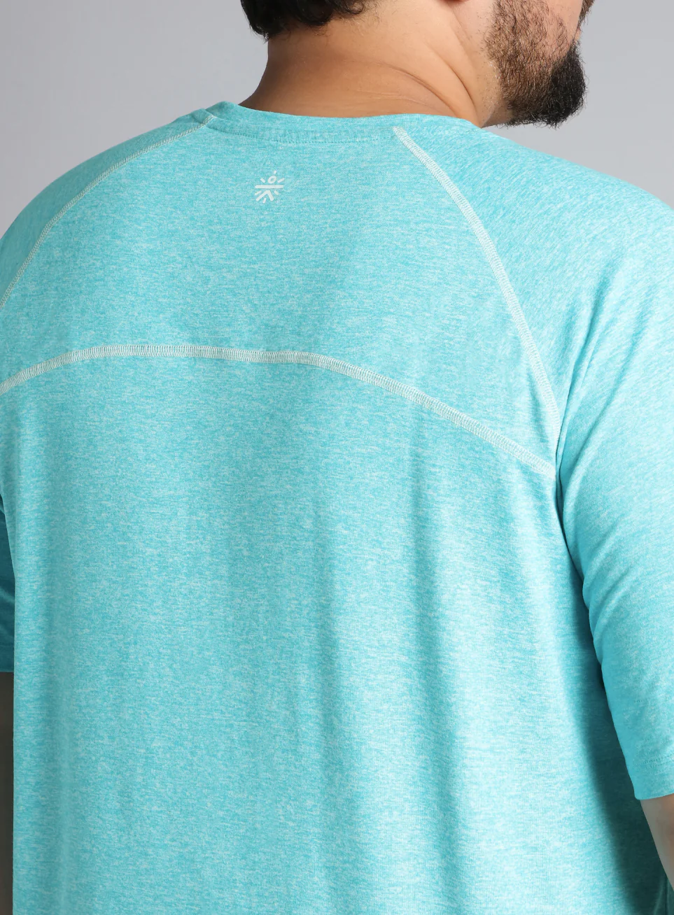 Men's Blue Flex Plus Size COMFORtech Regular fit T-shirt - Image 7