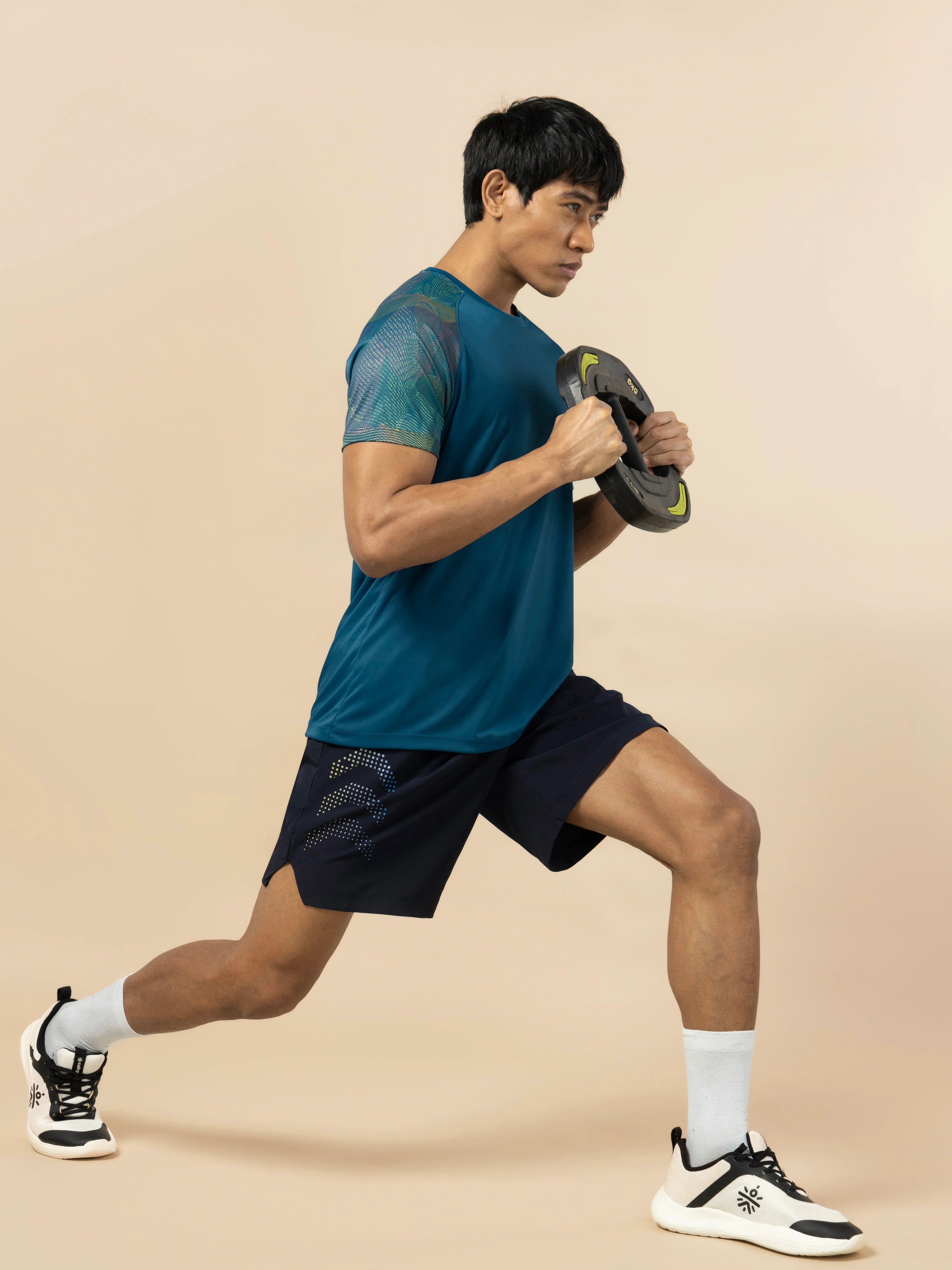 Men's Blue High Impact Training T-shirt - Image 3