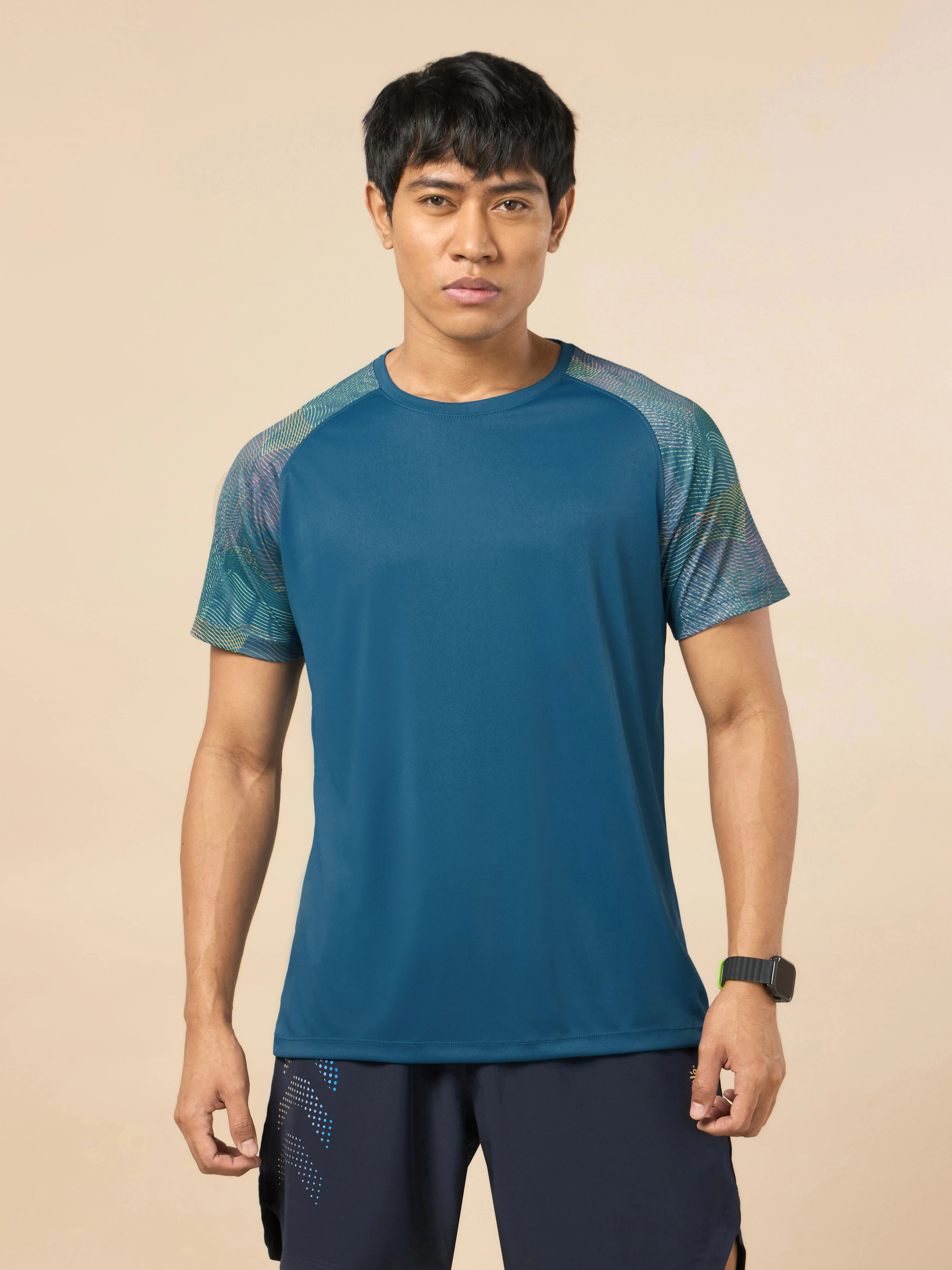 Men's Blue High Impact Training T-shirt - Image 4