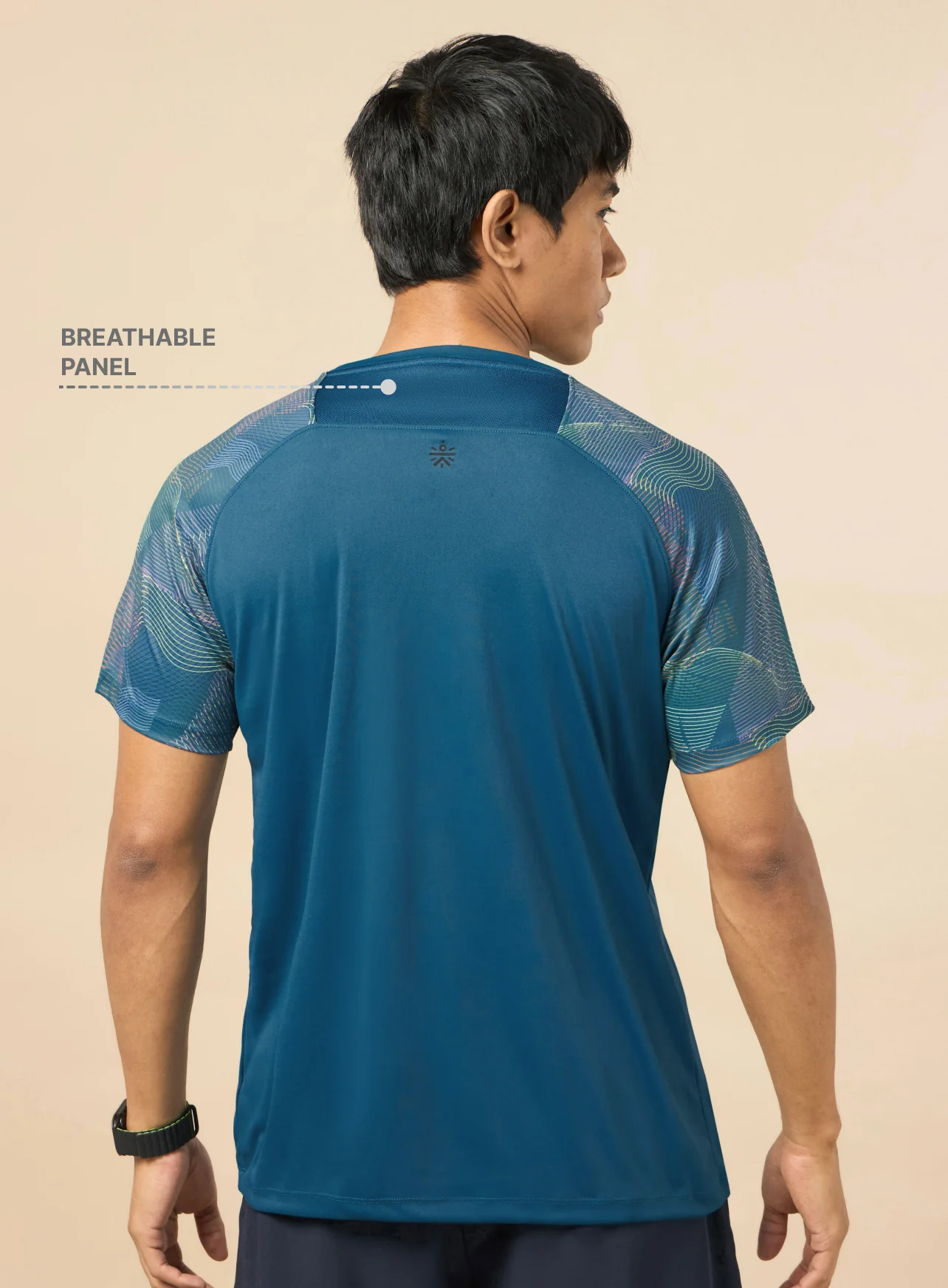 Men's Blue High Impact Training T-shirt - Image 6
