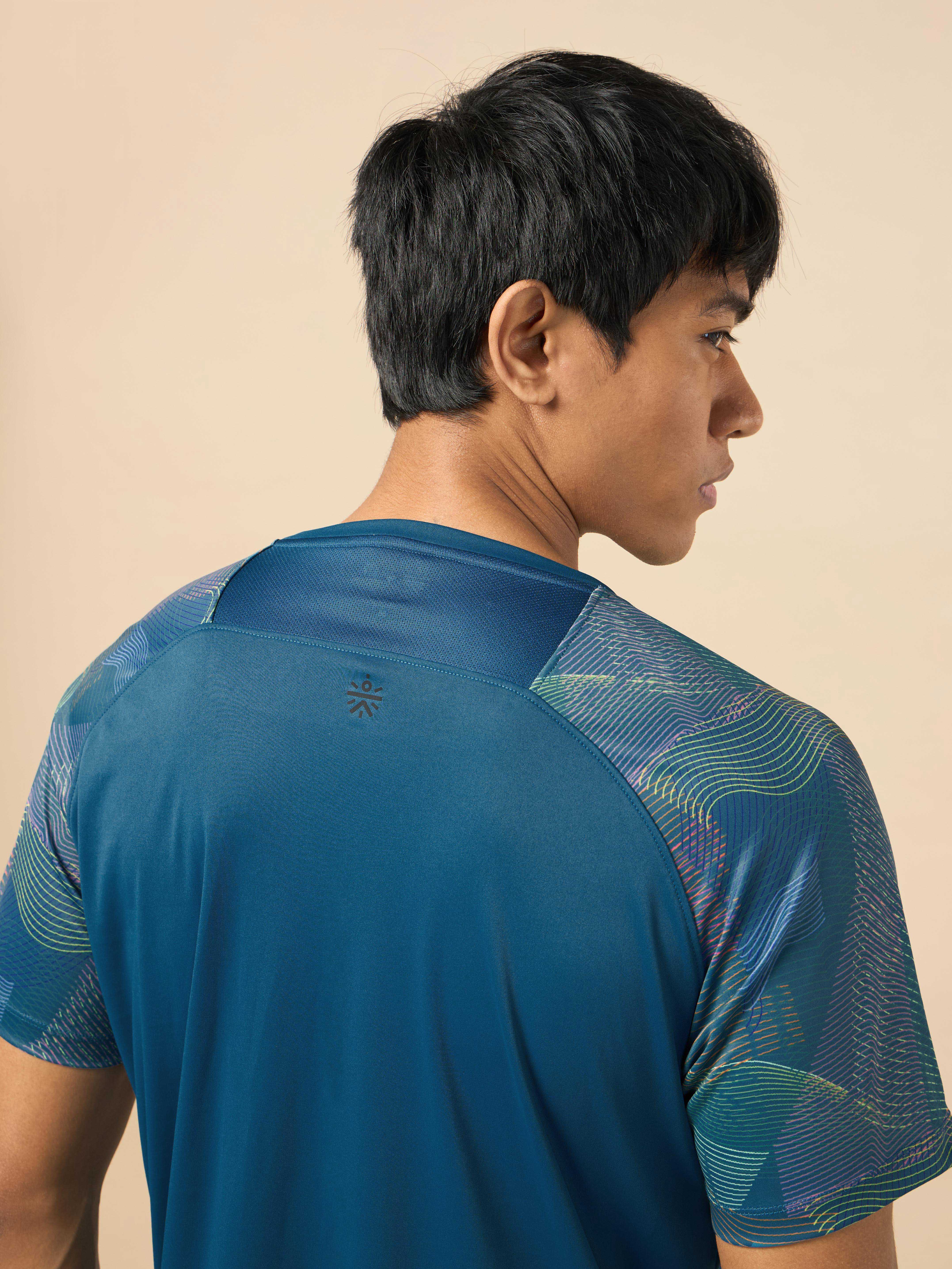 Men's Blue High Impact Training T-shirt - Image 8