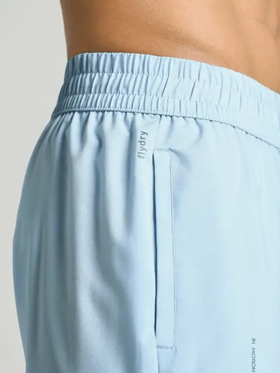 Men's Blue Motion Graphic Running Shorts - Image 10