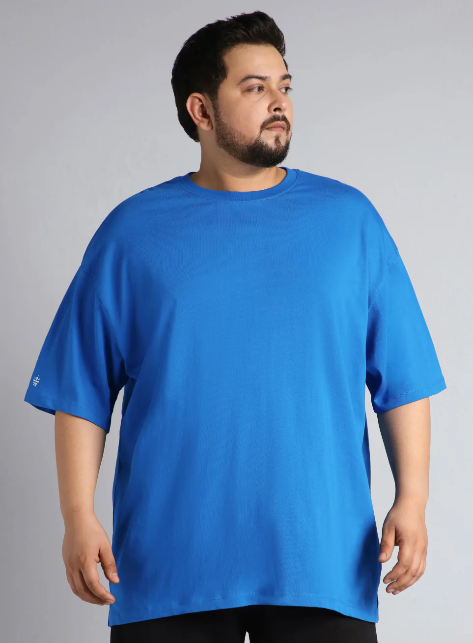 Men's Blue One More Rep Graphic Plus Size Oversized fit T-shirt - Image 4