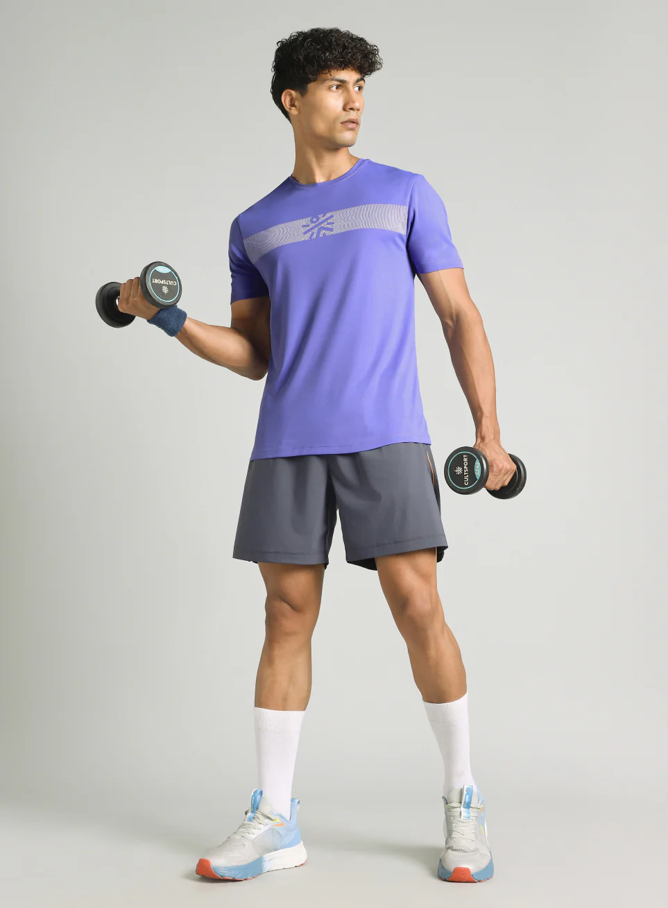 Men's Blue Power Move Training T-shirt - Image 2