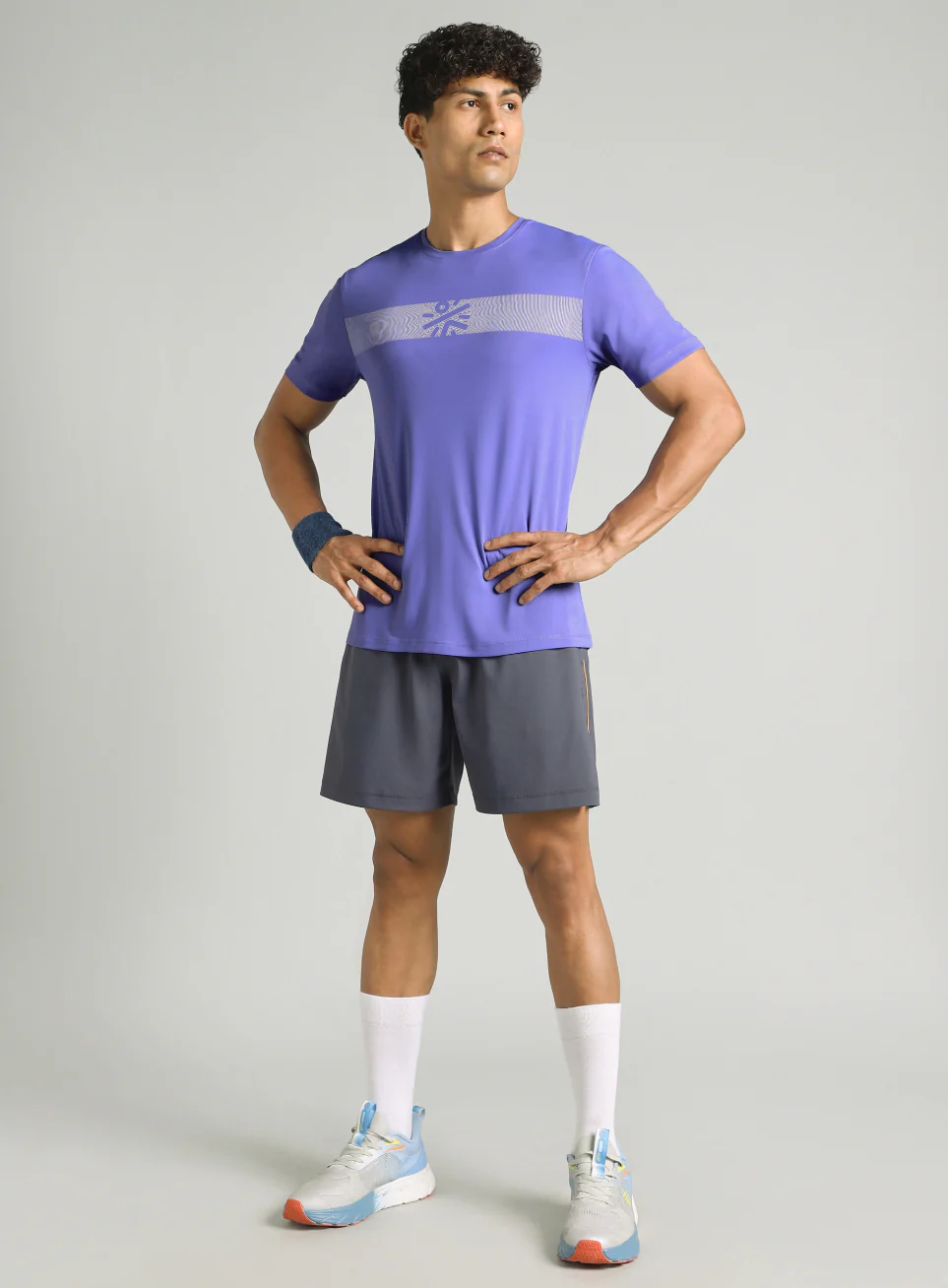 Men's Blue Power Move Training T-shirt - Image 3