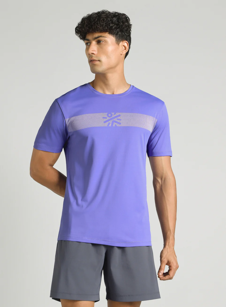 Men's Blue Power Move Training T-shirt - Image 4