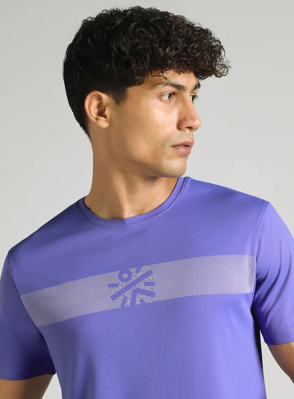 Men's Blue Power Move Training T-shirt - Image 7