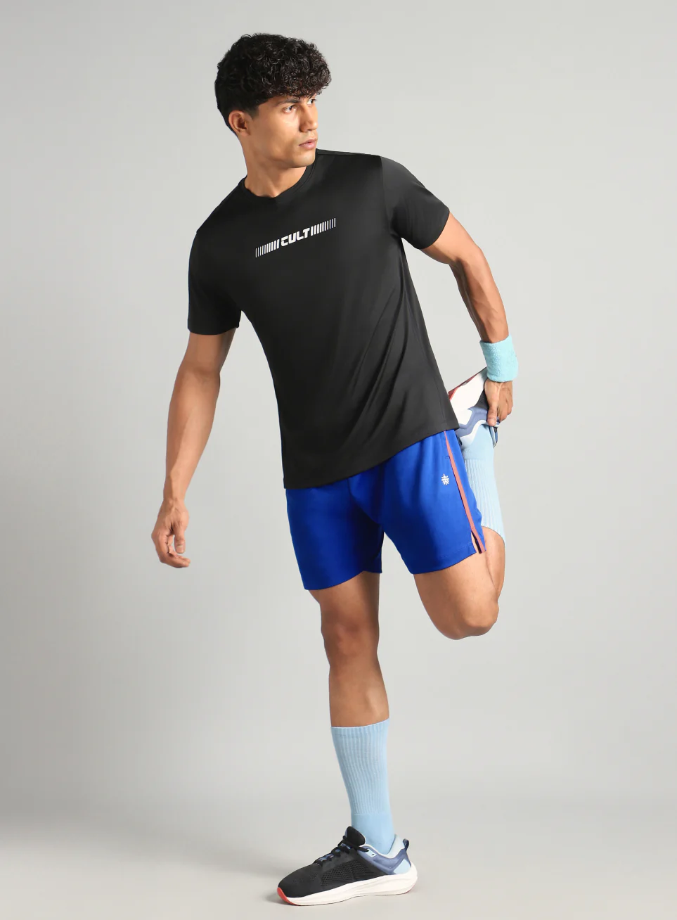 Men's Blue Power Pop Active Shorts - Image 2